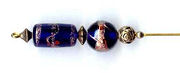 Jeweled Venetian Glass Hatpin