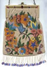 Figural Butterfly Beaded Purse