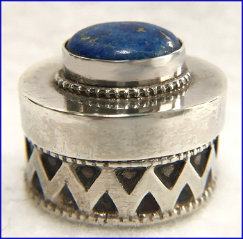 Sterling Lapis Patch Box
