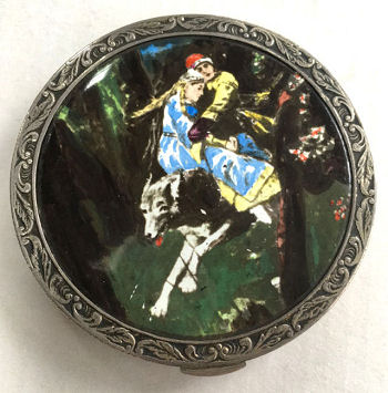 Russian Sterling Figural Compact