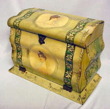 Celluloid Dresser Box with Contents
