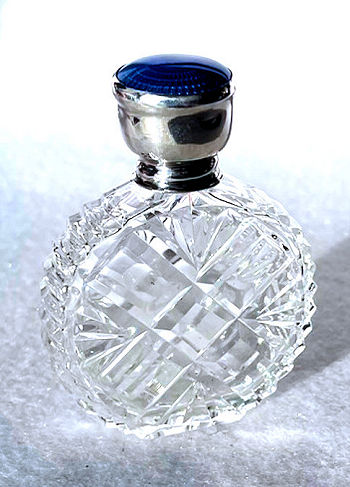 21st Century Marcel Frank French Cut Crystal Vanity Perfume Bottle Atomizer