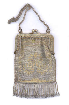 Child's French Steel-Beaded Purse