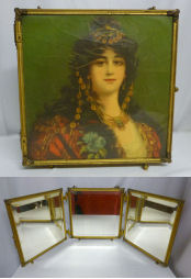 Victorian Beveled Portrait Mirror