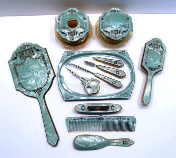 Art Deco Vanity Set