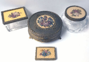 Austrian Embroidered Vanity Set
