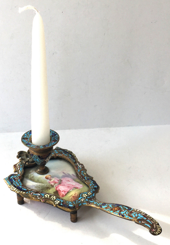 Champleve Candle Holder