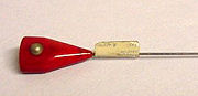 Red Catalin Hatpin