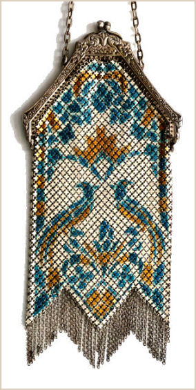 1920's Art Deco Mandalian Enamel Mesh Evening Bag – Ige Design